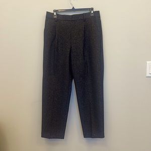 NWT Black Pull on trousers With Silver Shimmer size medium
